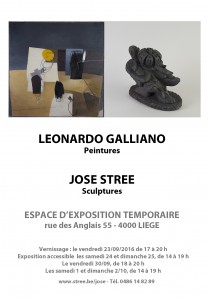 Affiche exposition Galliano-Strée